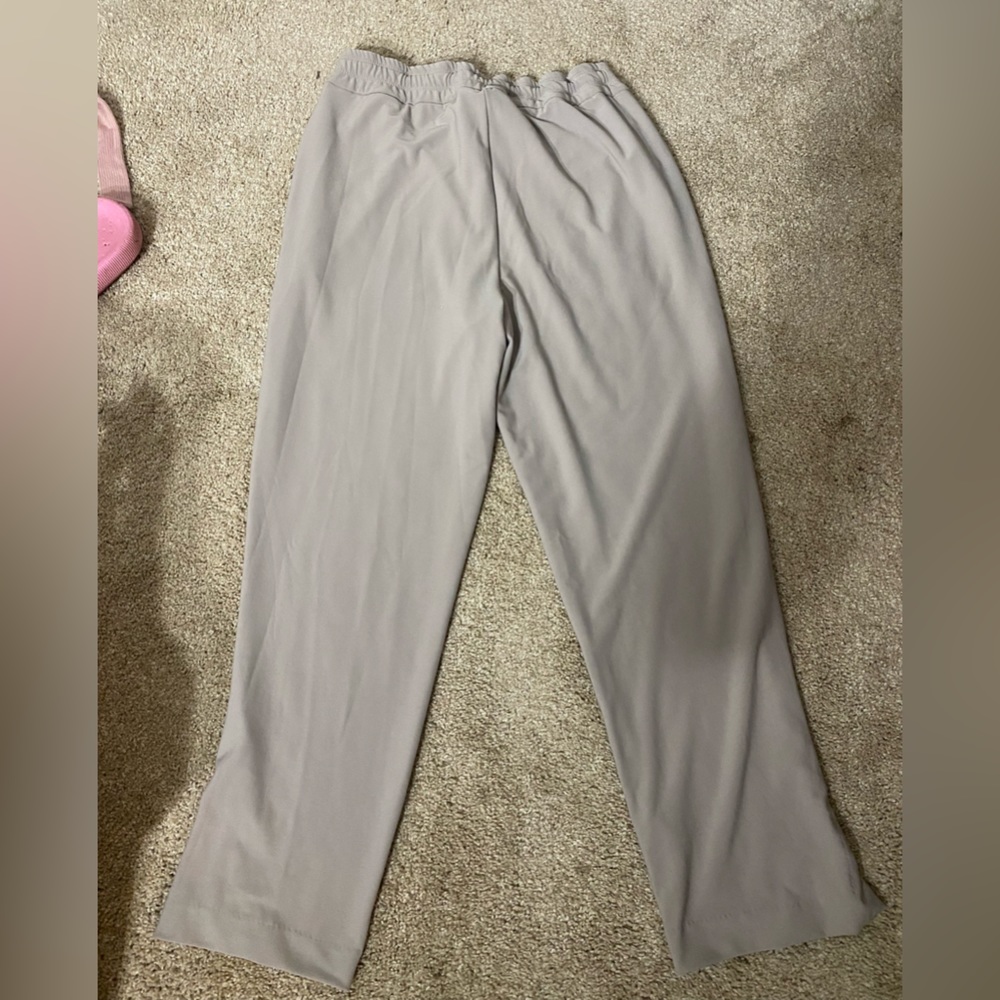 Size Medium, Light Grey Pants, Draw String Waist - image 2